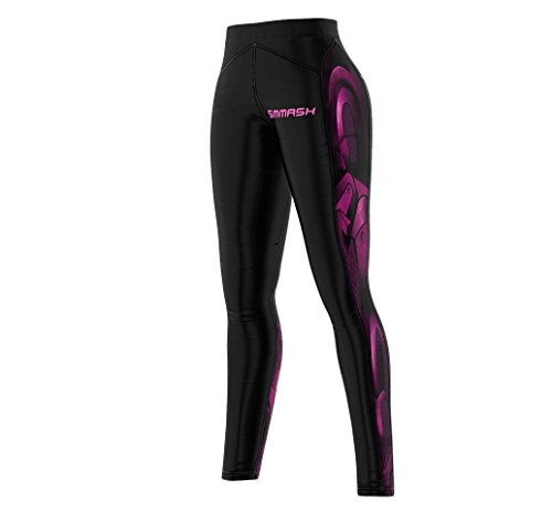 SMMASH Ironea Deportivos Leggins Largos Mujer, Mallas Deporte Mujer, Yoga, Fitness, Crossfit, Correr, Material Transpirable y Antibacteriano, (M)