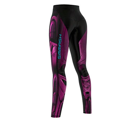 SMMASH Ironea Deportivos Leggins Largos Mujer, Mallas Deporte Mujer, Yoga, Fitness, Crossfit, Correr, Material Transpirable y Antibacteriano, (M)