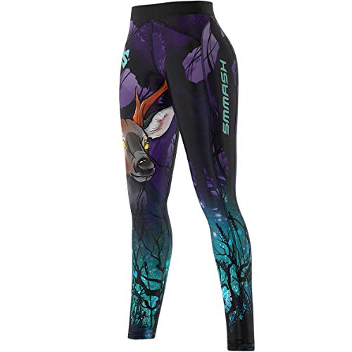 SMMASH Neverland Deportivos Leggins Largos Mujer, Mallas Deporte Mujer, Yoga, Fitness, Crossfit, Correr, Material Transpirable y Antibacteriano, (S)