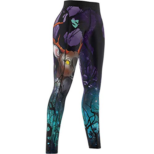 SMMASH Neverland Deportivos Leggins Largos Mujer, Mallas Deporte Mujer, Yoga, Fitness, Crossfit, Correr, Material Transpirable y Antibacteriano, (S)