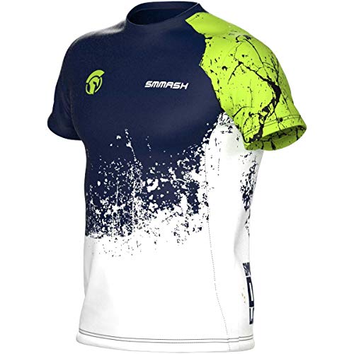 SMMASH Ocr Legion Profesionalmente Camiseta de Running para Hombre Manga Corta, Compresión Corriendo Camiseta, Ocr, Outdoor, Material Transpirable y Antibacteriano, (L)