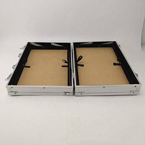 SNH Caja de Almacenamiento de la Pluma Caja de Herramientas de aleación de Aluminio Cuadrada de Aluminio para niños