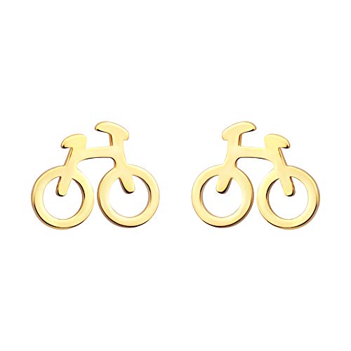 SOFIA MILANI - Pendientes para Mujeres en Plata de Ley 925 - Chapados en Oro - Pendientes de Bicicleta - 21018