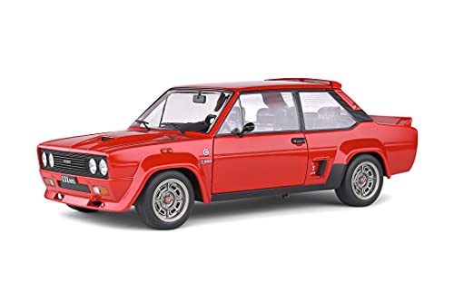 Solido 421187200 Maqueta de Coche Fiat 131 Abarth de 1980 (Escala 1:18), Color Rojo