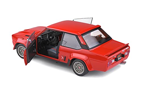 Solido 421187200 Maqueta de Coche Fiat 131 Abarth de 1980 (Escala 1:18), Color Rojo