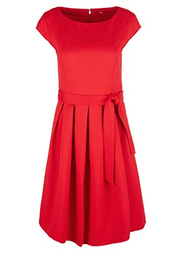 s.Oliver 120.12.003.20.200.2028516 Vestido para ocasión Especial, Rojo, 46 para Mujer