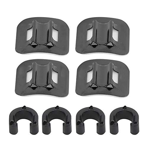 SolUptanisu Guías de Cable de Bicicleta, 4 Pcs Clip de Cable de Freno de Bicicleta Abrazadera de Adaptador de C Hebilla Cable Tubo Guid reemplazo para Bicicleta de Carretera de Montaña(Negro)