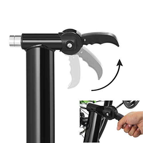 SONGMICS Rodillo de bicicleta, Rodillo magnético de ciclismo, con rueda de reducción de ruido, Plegable para un fácil almacenamiento, Negro SBT01B