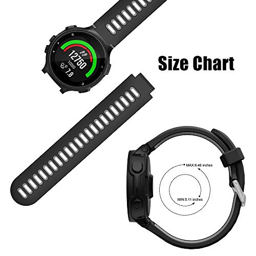 Songsier Correa Forerunner 735XT, Correas de Silicona con Liberación Rápida para Forerunner 735XT 235 235Lite 230 220 620 630