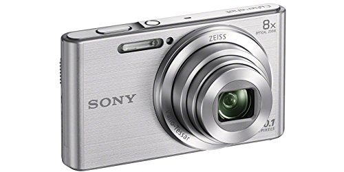 Sony DSC-W830 - Cámara compacta de 20.1 Mp (pantalla de 2.7", zoom óptico 8x, estabilizador óptico), plata