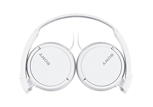 Sony MDR-ZX110APB - Auriculares para smartphone (diadema, mando de control, micrófono, 1000 mW, Android y iPhone), blanco