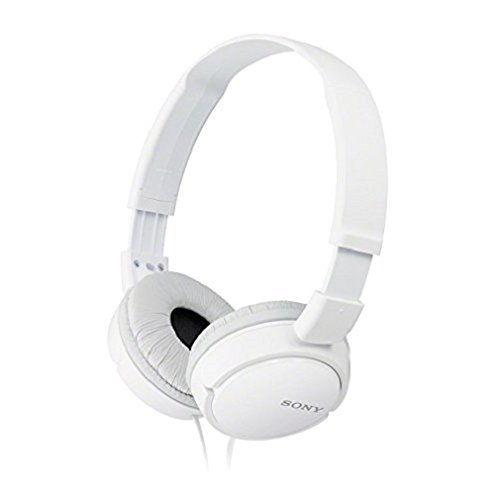 Sony MDR-ZX110APB - Auriculares para smartphone (diadema, mando de control, micrófono, 1000 mW, Android y iPhone), blanco