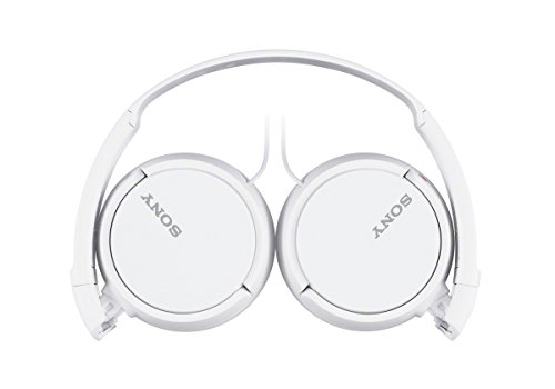 Sony MDR-ZX110APB - Auriculares para smartphone (diadema, mando de control, micrófono, 1000 mW, Android y iPhone), blanco