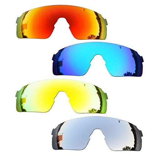 SOODASE Para Oakley EVZero Blades Gafas de sol Rojo/Azul/Dorado/Plata Lentes de repuesto polarizadas