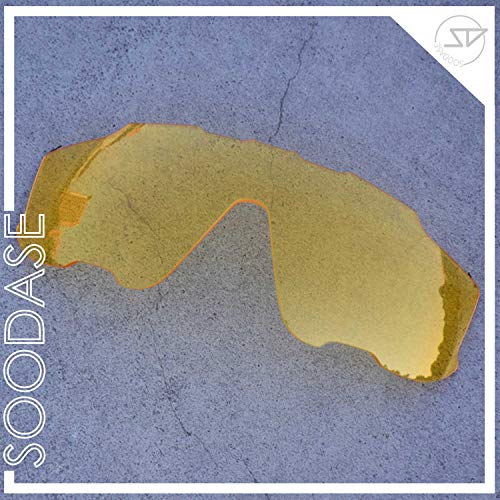 SOODASE Para Oakley Jawbreaker Gafas de sol Amarillo Transparente Lentes de repuesto
