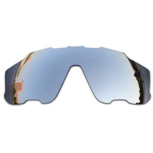 SOODASE Para Oakley Jawbreaker Gafas de sol Plata/Transparente 2 Pares Lentes de repuesto