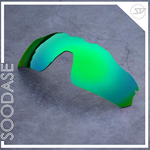 SOODASE Para Oakley Radar EV Pitch Gafas de sol Azul/Dorado/Verde Lentes de repuesto polarizadas