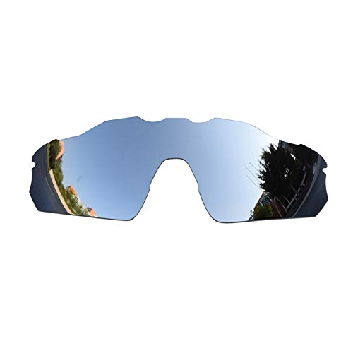 SOODASE Para Oakley Radar EV Pitch Gafas de sol Plata Lentes de repuesto polarizadas