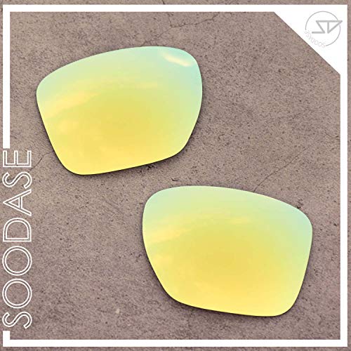 SOODASE Para Oakley Sliver XL Gafas de sol Dorado Lentes de repuesto polarizadas