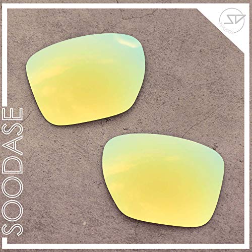 SOODASE Para Oakley Sliver XL Gafas de sol Dorado Lentes de repuesto polarizadas