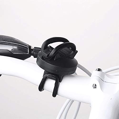 Soporte de bicicleta universal giratorio de 360°con anillo de soporte pequeño para riel de linterna Soporte de luz de bicicleta, accesorios de bicicleta giratoria Soporte de manillar de bicicleta