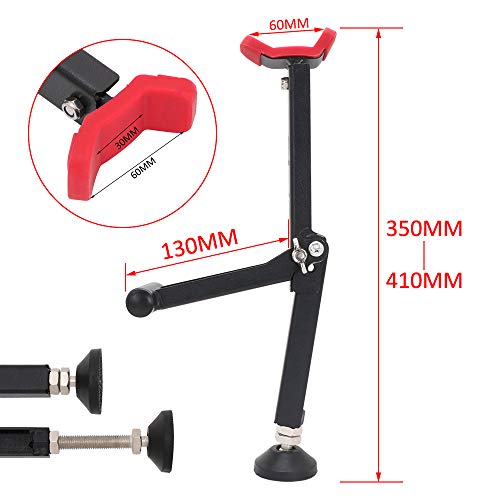 Soporte de elevación de rueda trasera para motocicleta Soporte portátil para rueda delantera y trasera Paddock Stand para ruedas de limpieza de ruedas Soporte universal para moto (rojo)