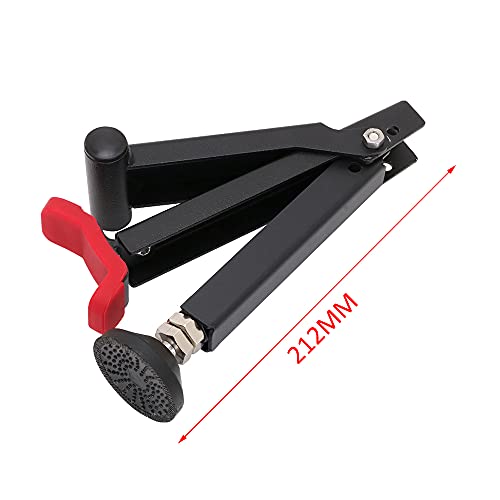 Soporte de elevación de rueda trasera para motocicleta Soporte portátil para rueda delantera y trasera Paddock Stand para ruedas de limpieza de ruedas Soporte universal para moto (rojo)