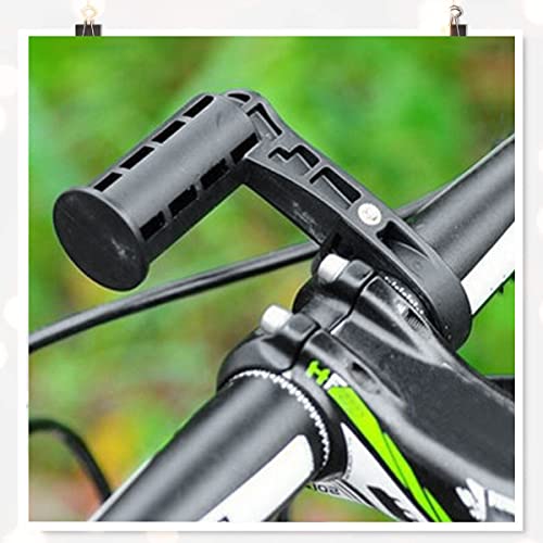 Soporte de extensión del Manillar de la Bicicleta - 2pcs Bicycle Mounts Universal Bicycle Handlebar Accessories for Bike Light, Speedo, GPS Devices, Sports Camera, Black