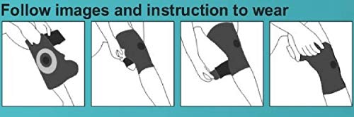 Soporte de rodilla (Alex), neopreno, beige, apertura de la rótula acolchada, tipo pulpo, ajuste universal, tejido de felpa médica.