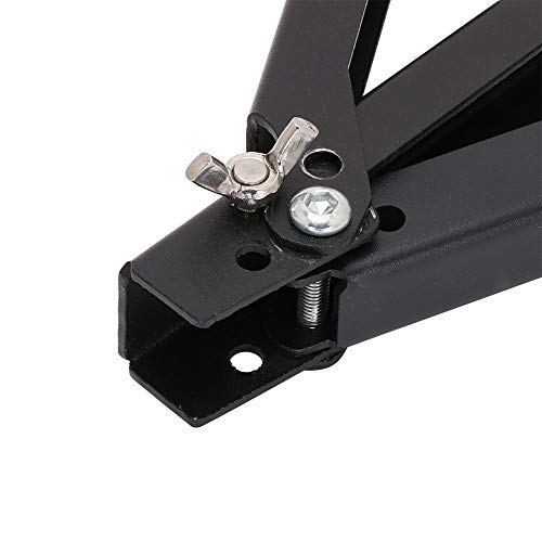 Soporte de rueda trasera de motocicleta portátil plegable delantera y trasera Soporte de rueda Paddock Stand de rueda de limpieza de ruedas Soporte universal para moto (negro)