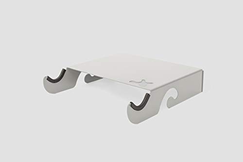 Soporte para bicicletas de pared de diseño INVISIBLE para bicicletas de carreras o acero inoxidable fijo para montaje en la pared - Gost-X blanco