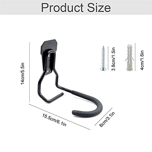 Soporte para Bicicletas Pared Colgador Bicicleta Protección de Cuadro - 1 Piezas Ganchos Para Colgar Ángulo y Distancia de Pared Ajustable, MTB Bicicleta