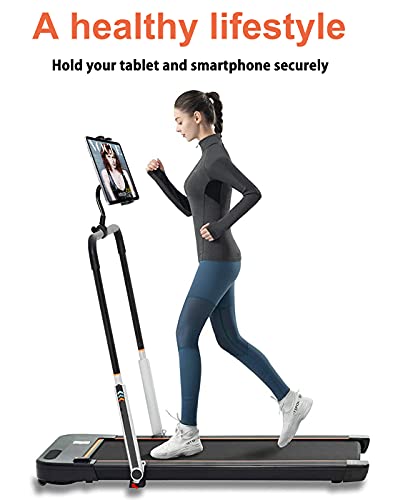 Soporte Tablet para Cinta de Correr, woleyi Soporte Tablet Bicicleta Spining Estatica con Ajustable Cuello de Cisne, para iPad Pro 11 10.5 9.7 Air Mini, iPhone y 4-11" Móvil y Tabletas Tabletas