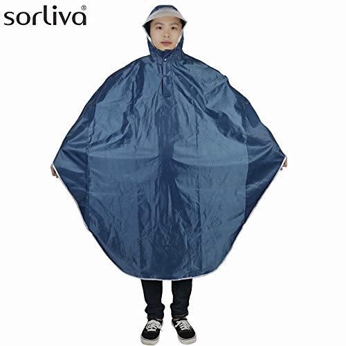 sorliva Impermeable con Capucha Chubasquer para bicicleta y Ciclismo resistente al viento con capucha