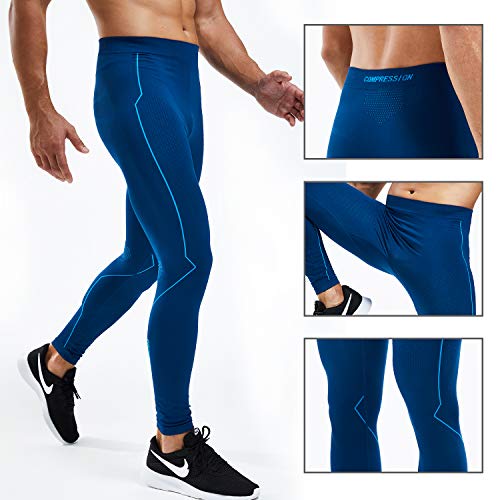 Souke Sports - Mallas Compresion Hombre, Leggings Hombre Deporte para Ejercicio Gimnasio Entrenamiento Cruzado Correr Pilates Ciclismo