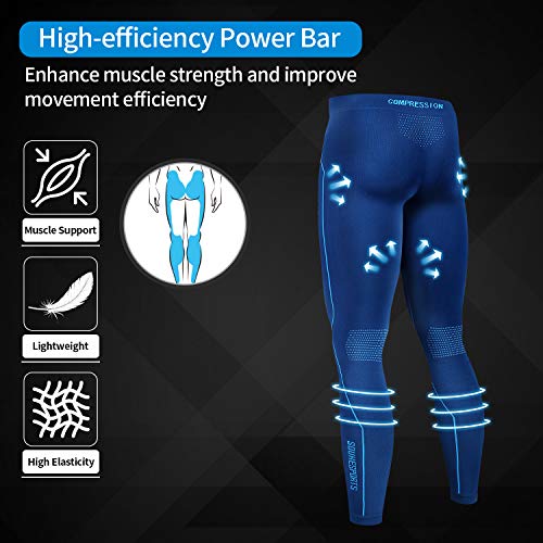 Souke Sports - Mallas Compresion Hombre, Leggings Hombre Deporte para Ejercicio Gimnasio Entrenamiento Cruzado Correr Pilates Ciclismo