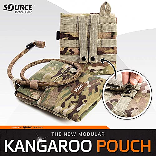 Source Bolsa de hidratación Canguro Unisex, Coyote, 1 litro