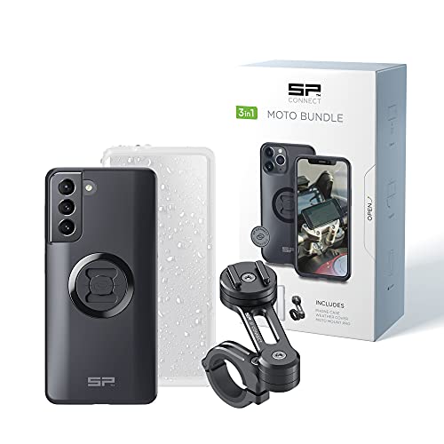SP Connect Soporte de teléfono móvil para motocicleta, resistente al agua, para moto, bicicleta, ciclomotor, accesorio para todos los teléfonos inteligentes como iPhone Samsung