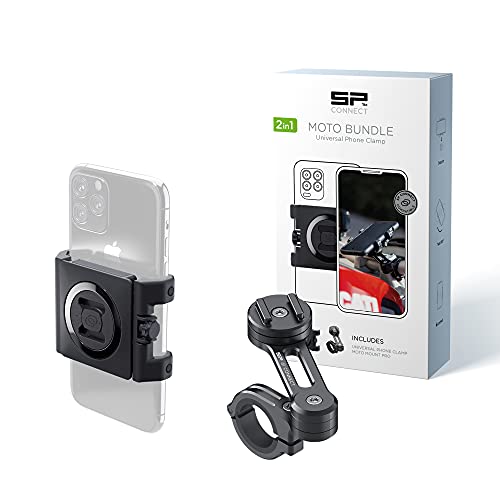 SP Connect Soporte universal para teléfono móvil para moto, bicicleta, ciclomotor, scooter, accesorio para navegador de todos los teléfonos inteligentes como iPhone, Samsung