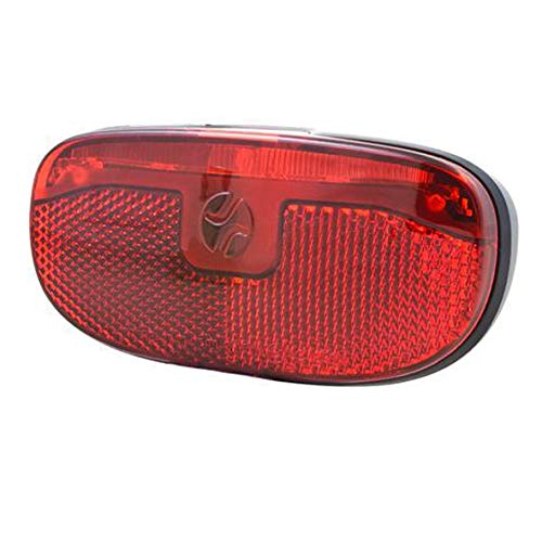 Spanninga Duxo XB - Luz Trasera LED para Bicicleta (Funciona con Pilas), Color Rojo