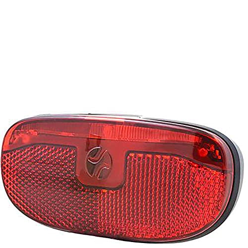 Spanninga Duxo XB - Luz Trasera LED para Bicicleta (Funciona con Pilas), Color Rojo