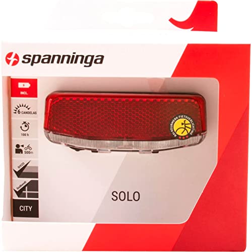 SPANNINGA Plateo Xb/Xba - Luz Trasera LED para Bicicleta