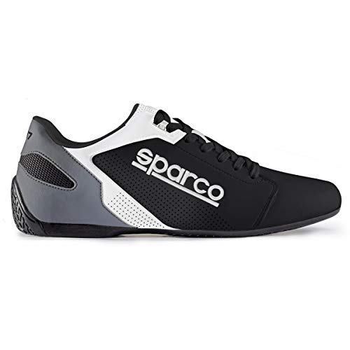 Sparco S00126342NRBI Zapatillas SL-17 Talla 42 Negro Blanco