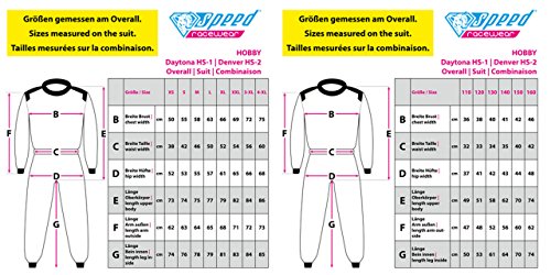 Speed Kart Mono Negro/Amarillo – Denver HS de 2 Modelo 2018 Racewear, Tiempo libre, color negro y amarillo, tamaño medium