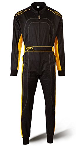 Speed Kart Mono Negro/Amarillo – Denver HS de 2 Modelo 2018 Racewear, Tiempo libre, color negro y amarillo, tamaño medium