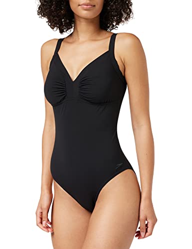 Speedo 8-090460001, Traje de Baño de Maternidad para Mujer, Negro, L