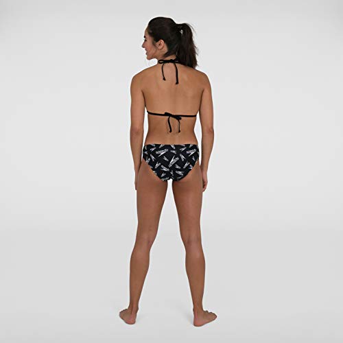 Speedo Allover Bikini AF, Mujer, Black/White, 36