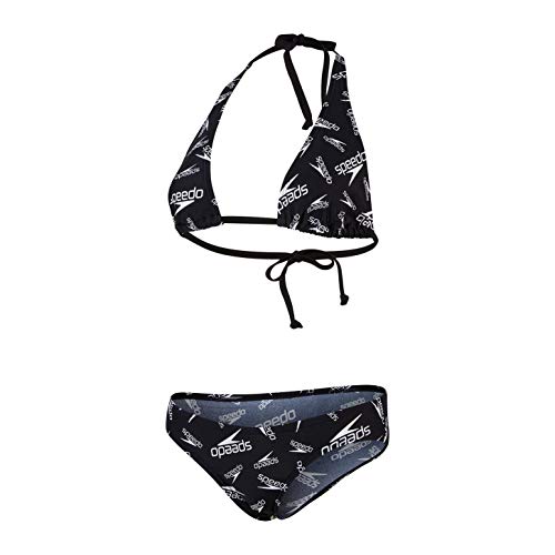 Speedo Allover Bikini AF, Mujer, Black/White, 36