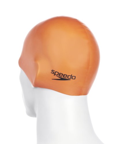 Speedo Badekappe Moud Cap AU - Ropa de natación con protección Solar para Hombre, Color Naranja, Talla DE: One Size