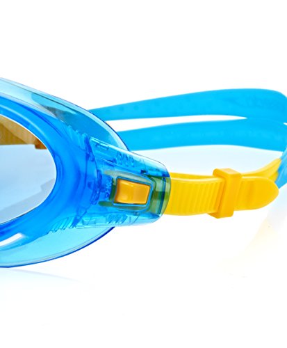 Speedo Biofuse Rift Gafas de Natación, Unisex niños, Azul/Naranja, Talla Única